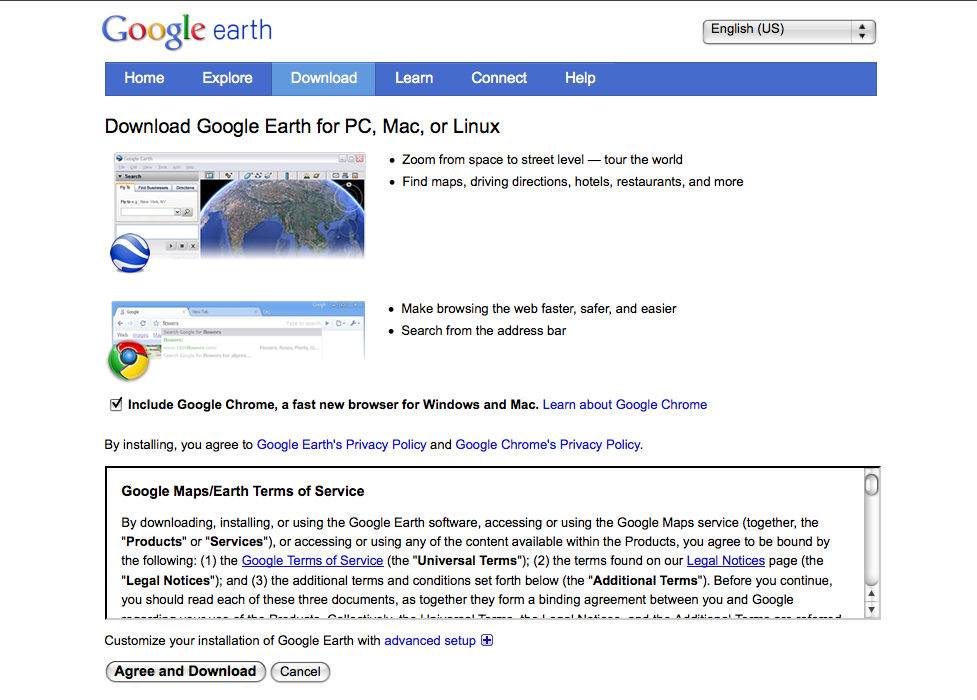google earth for chrome on mac